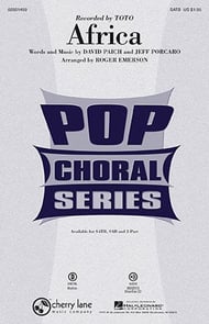 cover Africa SATB choral sheet music cover